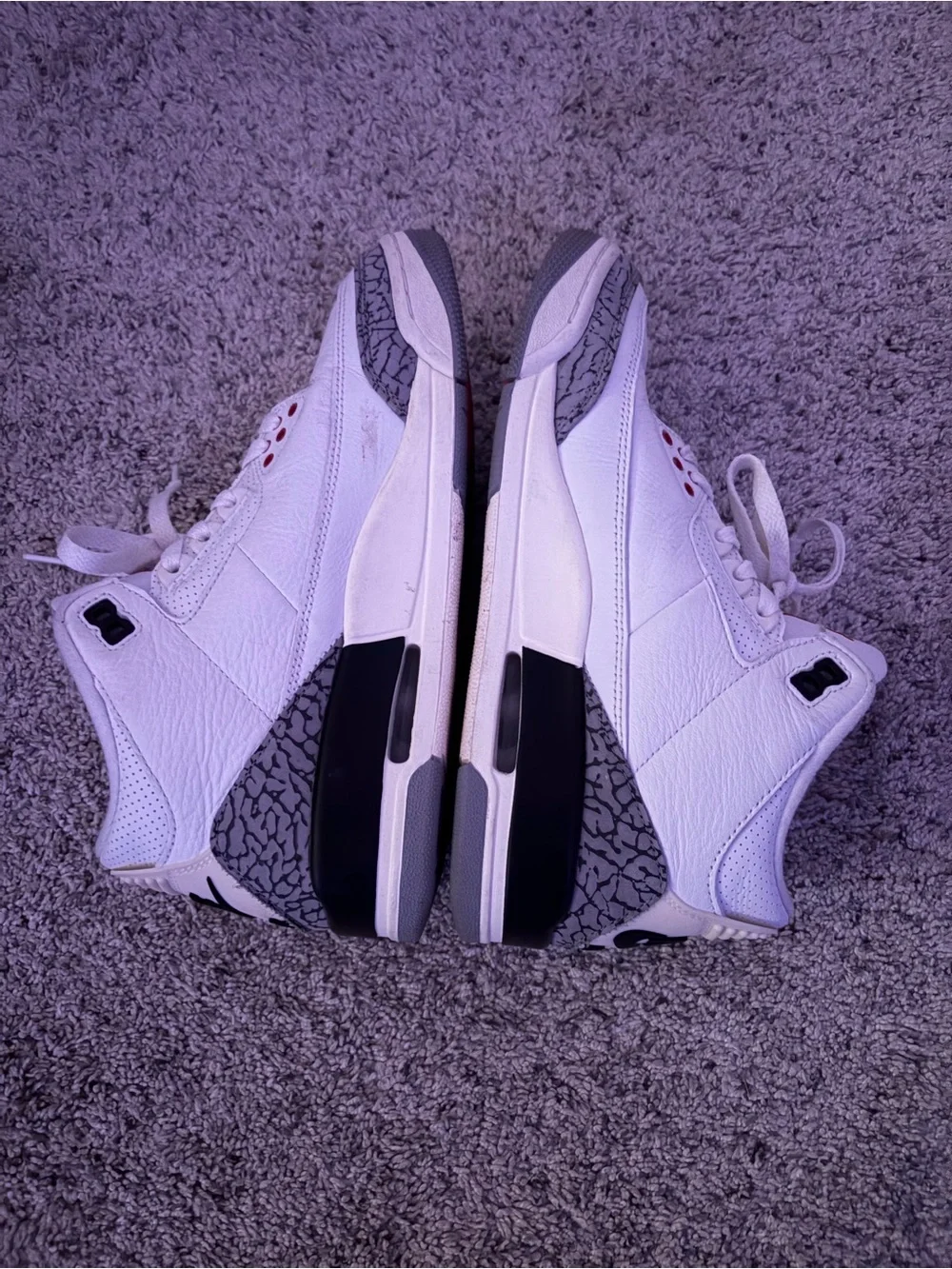 Nike Air Jordan Men’s White & Red Retro Sneakers